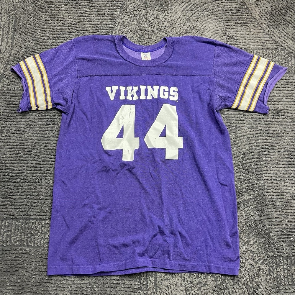 Vintage‎ Vikings #44 Sears by Rawlings NFL Jersey Youth XL 18–20 Purple 70s